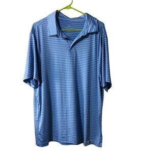 RORIE WHELAN GOLF BLUE STRIPED POLO MENS XL